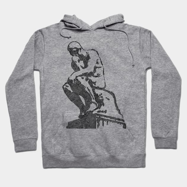The Swirly Thinker Hoodie by Slightly Unhinged